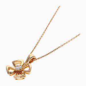 Fiorever Diamond Necklace in K18 Pink Gold from Bvlgari