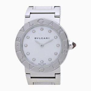 Reloj para mujer de acero inoxidable y diamantes de Bvlgari