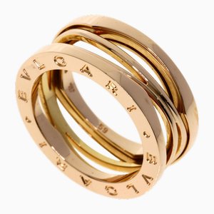 B-Zero1 Legend 3 Band Ring in K18 Pink Gold from Bvlgari
