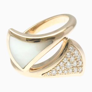 Divas Dream Ring in Pink Gold with Diamond from Bvlgari