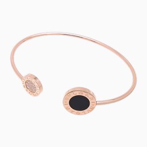 Bracelet Jonc Onyx pour Femme en Or Rose et Diamants de Bvlgari