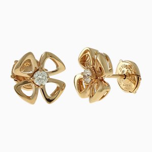 Boucles d'Oreilles Fiorever en Or Rose avec Diamant de Bvlgari, Set de 2