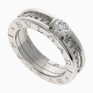 Anillo B-Zero1 de diamantes en oro blanco K18 de Bvlgari