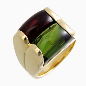 Tourmaline Womens Ring in Yellow Gold from Bvlgari