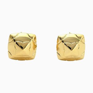 Piramide Ohrringe aus Gelbgold & Edelstahl von Bvlgari, 2 . Set