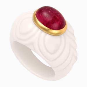 Chandra Pink Tourmaline Ring from Bvlgari
