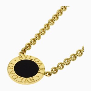 Onyx Necklace in K18 Yellow Gold from Bvlgari
