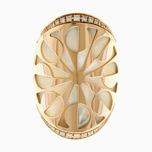 Intarsio Ring in Pink Gold from Bvlgari