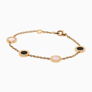 Klassisches Muschel Onyx Armband aus K18 Roségold von Bvlgari