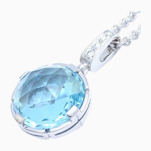 Collier Cocktail Parentesi Topaze Bleue et Diamant de Bvlgari