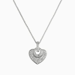 Double Heart Necklace in White Gold from Bvlgari