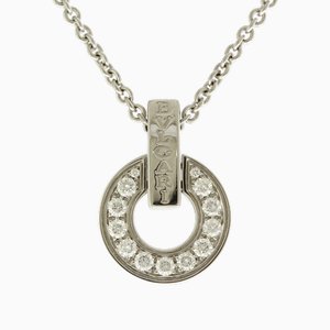Openwork Necklace in K18 White Gold with Diamond from Bvlgari