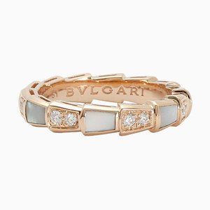 Serpenti Viper Pink Gold Ring from Bvlgari