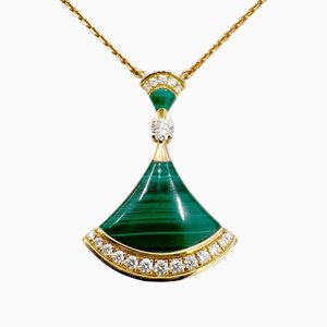 Diva Dream Halskette mit Malachit-Diamant von Bvlgari