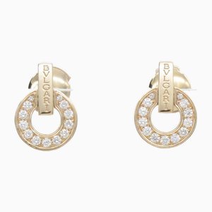 Bvlgari Bulgari Openwork Diamond Pierced Earrings Pierced Earrings Clear K18Pg[Rose Gold] Clear, Set of 2