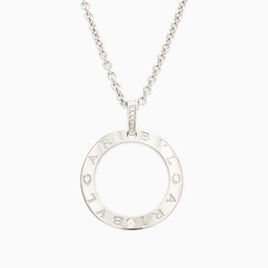 Long Necklace with Pendant in White Gold from Bvlgari
