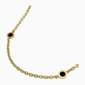 Bvlgari 6 Motif Onyx Womens Necklace 750 Yellow Gold
