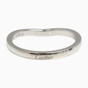 Platinum Ballerina Curve Wedding Ring from Cartier