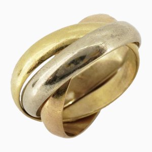 Anello in oro giallo e bianco di Cartier