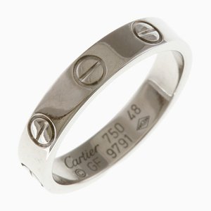 Mini Love Ring in K18 White Gold from Cartier