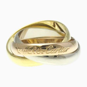 Trinity Pink Gold and White Gold Ring from Cartier