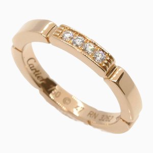 Anillo Maillon Panthere de diamantes en oro rosa de Cartier