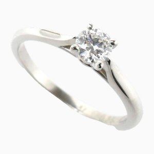 Platinum Solitaire Diamond Ring from Cartier