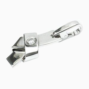 Knot Diamond Charm in White Gold from Cartier