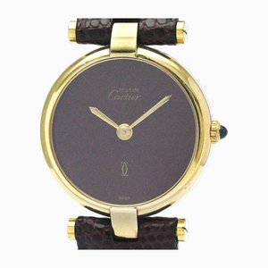 Montre à Quartz pour Femme Must Vendôme en Plaqué Or Vermeil de Cartier