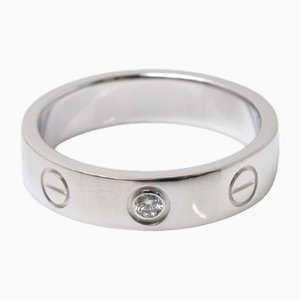 White Gold Mini Love Diamond Ring from Cartier