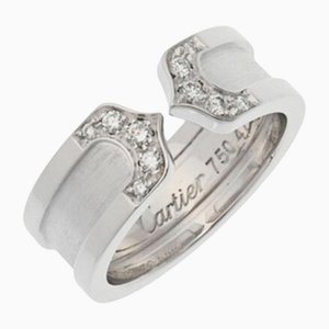 C2 Diamond Womens Ring in K18 White Gold from Cartier