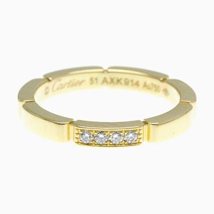 Bague Diamant Maillon Panthere en Or Jaune 18k et Diamants en Or de Cartier