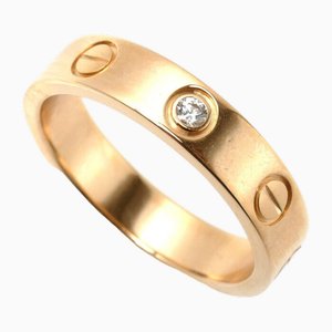 Bague Mini Love en Or Rose avec Diamant de Cartier