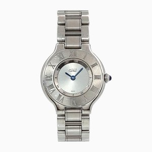 Reloj para mujer Must21 Vantian W10109t2 con esfera plateada de cuarzo de Cartier