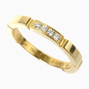 Gelber Gold Maillon Panthere 4P Diamant Ring von Cartier