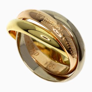 Anello Trinity #51 in oro giallo/K18wg/K18pg da donna