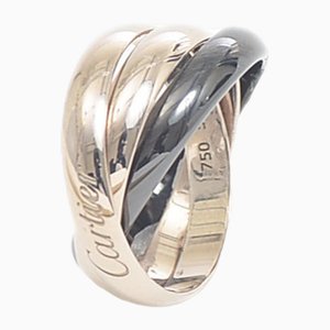 Bague Trinity Classic K18WG en Céramique de Cartier