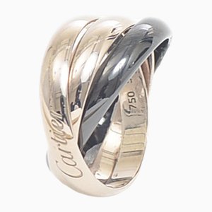 Trinity Ring Classic K18WG in Ceramic from Cartier