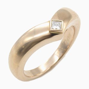Triandle Diamond Ring Ring in Rose Gold from Cartier