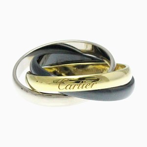 Bague rinity Céramique, Or blanc [18k], Or jaune de Cartier