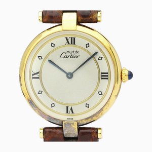 Montre à Quartz pour Femme Must Vendôme Plaquée Or de Cartier