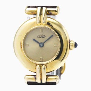 Reloj para mujer Must Colisee de cuarzo bañado en oro vermeil de Cartier