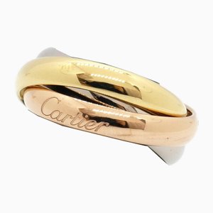 K18yg Wg Pg Trinity Classic Mm Ring from Cartier