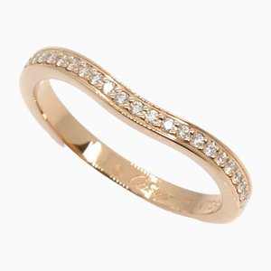 K18pg Pink Gold Ballerina Curve Half Eternity Ring from Cartier