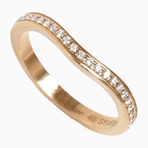 Cartier K18pg Rotgold Ballerina Curve Halb Eternity Ring B4098749 Diamant 48 2.3g Damen