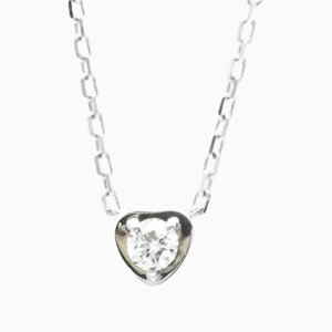 Cartier Diamants Legers De White Gold [18k] Diamond Men,women Fashion Pendant Necklace [Silver]