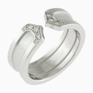 2c Ring No. 10 18k K18 White Gold Diamond Ladies from Cartier