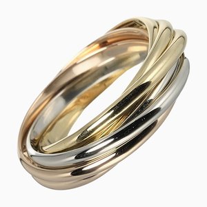 Trinity 7 Series No. 8 Ring 6.42g K18 Gold Yg Pg Wg from Cartier