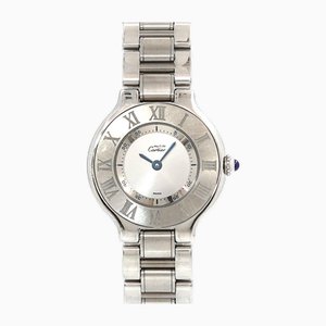 Must21 Vantian W10109t2 Reloj para mujer con esfera plateada de cuarzo de Cartier