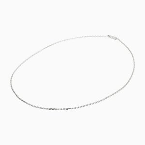 Link Slape K18wg White Gold Necklace from Cartier
